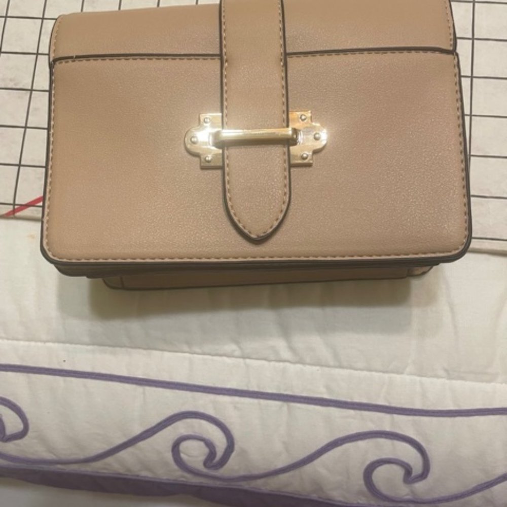 no brand tan purse shoulder bag